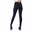 Leggings gothique noir  oeillets et dentelle - Poizen Industries