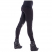 Leggings gothique noir  rivets et zips WIND - Vixxsin