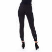 Leggings gothique-rock noir style corset ONYX - Vixxin