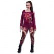 Leggins femme gothique poupre avec dragon scandinave