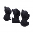 Lot de 3 figurines chatons de la sagesse (8,8cm)