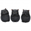 Lot de 3 Figurines chats 