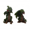 Lot de 2 figurines dragons verts des forts (9cm) - Nemesis Now