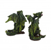 Lot de 2 figurines dragons verts des forts (9cm) - Nemesis Now