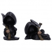 Lot de 2 figurines Faucheuses sans visage (9,5cm)