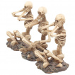 Lot de 3 Figurines petits squelettes de la sagesse (8,5cm)
