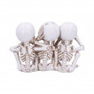 Lot de 3 figurines squelettes faon crane de sucre mexicain