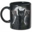 Lot de 2 mugs gothiques noirs avec chat
