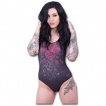 Maillot de bain femme gothique avec roses ensanglantes