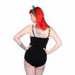 Maillot de corps femme gothique Banned à imprimé cage thoracique