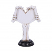 Mains squelettes formant un coeur