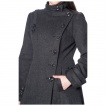 Manteau femme noir INDUSTRIAL COAT - Banned