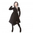 Manteau gothique femme noir corsett MEMORIAL - Poizen Industries