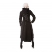 Manteau gothique femme noir corsett MEMORIAL - Poizen Industries