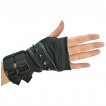 Mitaines goth-rock noires  pointes et sangles XIAN GLOVES - Poizen Industries