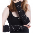 Mitaines punk-rock femme noires ADA ARMWARMER - Poizen Industries