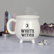 Mug blanc en forme de chaudron 