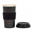 Mug de voyage noir en bambon  phases de lunes