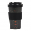 Mug de voyage noir en bambon  phases de lunes