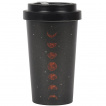 Mug de voyage noir en bambon  phases de lunes