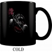 Mug thermo réactif à dragon tenant une rose
