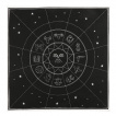 Nappe d'autel noire  signes du zodiaque en coton (70x70cm)
