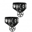 Paire de bracelets de chaussures à pentagramme WITCH - Restyle