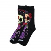 Paire de chaussettes squelettes mexicains 