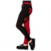 Pantalon femme goth-rock mi-noir mi-rouge 