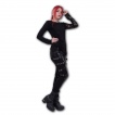 Pantalon femme gothique rock PVC  boucles