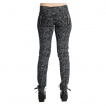 Pantalon femme noir à motif gris Amiria - Banned