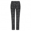 Pantalon femme noir  motif gris Amiria - Banned