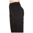 Pantalon femme taille haute noir  jambe boutons dco - BANNED