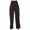 Pantalon femme taille haute noir à noeud papillon - BANNED