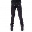 Pantalon homme noir  zips ANDERS - coupe droite - Chemical Black