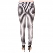Pantalon jegging rayé noir et blanc - BANNED