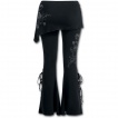 Pantalon Legging pattes d'eph / jupe (2en1)  roses noires et serpents