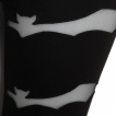 Pantalon leggings femme noir à chauve-souris ajourées - Banned