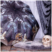 Parapluie gothique  Chat noir sur crane de sorcellerie - Lisa Parker