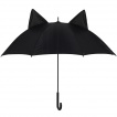 Parapluie noir  oreilles de chat