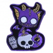 Patch tissu petit dragon recousu