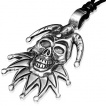 Pendentif bouffon démoniaque avec cordon