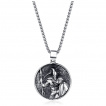 Pendentif homme acier soldat de Sparte