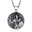 Pendentif homme acier soldat de Sparte