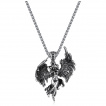 Pendentif homme à femme ange sexy en acier
