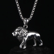 Pendentif homme Lion royal en acier