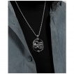 Pendentif homme Serpents entrelacs en acier