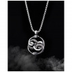 Pendentif homme Serpents entrelacs en acier