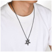 Pendentif Pentacle invers anthracite aspect us