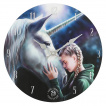 Pendule murale  fillette et licorne - Anne Stokes